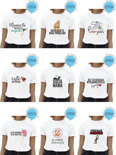 Koszulka z napisem CUTE BUT PSYCHO hit na Arena.pl