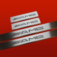 Listwa progowa MERCEDES C W204 AMG Stal nierdzewna 304 mat 4szt