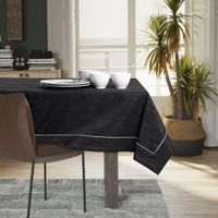 Obrus Plamoodporny VESTA Mankiet + Lamówka 140x320 Czarny AmeliaHome