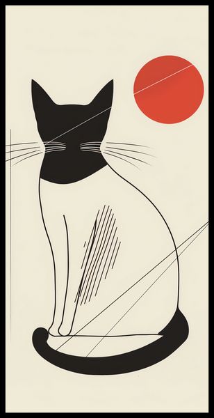 Plakat 50x100cm Czerwony Krąg zdjęcie 2