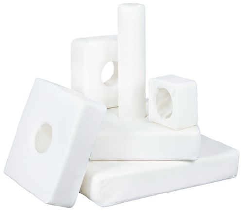 Zestaw 6 klocków piankowych Piramida (biały) na Arena.pl