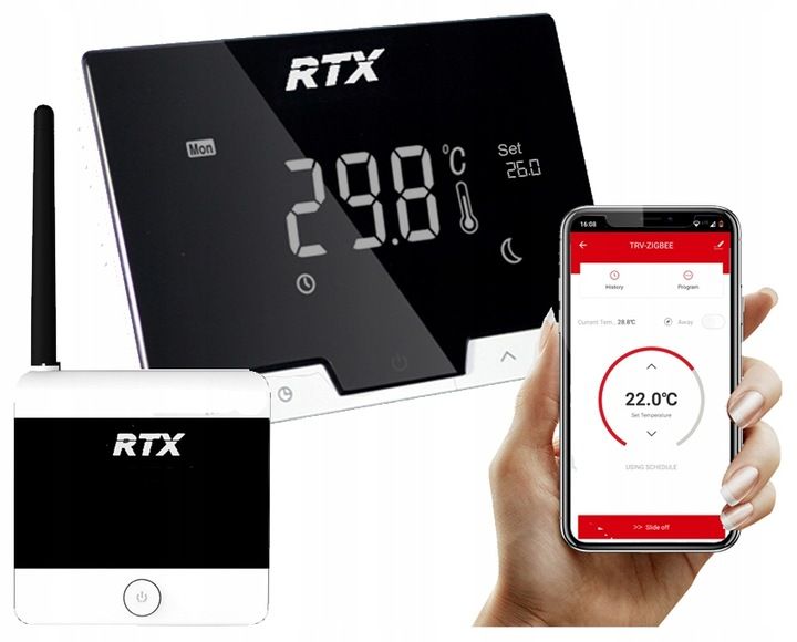 Termostat RTX do Kotła Pieca Ogrzewania Regulator Temperatury WiFi zdjęcie 1