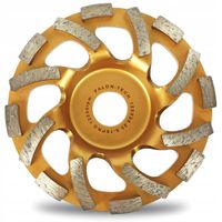 TARCZA DIAMENTOWA GARNKOWA FREZ DO SZLIFOWANIA BETONU 125 22,2mm GOLD