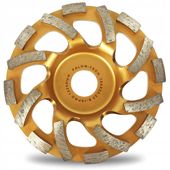TARCZA DIAMENTOWA GARNKOWA FREZ DO SZLIFOWANIA BETONU 125 22,2mm GOLD