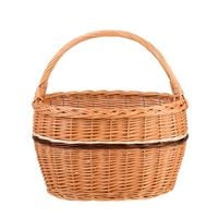 Wiklinowy Owalny Kosz na Zakupy 40x27 H25/41 cm
