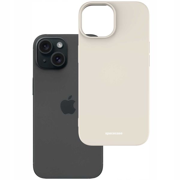 Spacecase Silicone Case Iphone 15 Bone zdjęcie 2