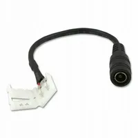 Złączka do taśmy LED 8mm zatrzaskowa z kablem 15cm DC 2,1/5,5mm