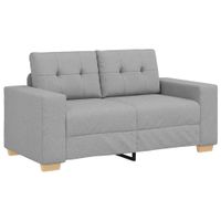 Sofa dwuosobowa, szara chmurowy, 120 cm, tkanina