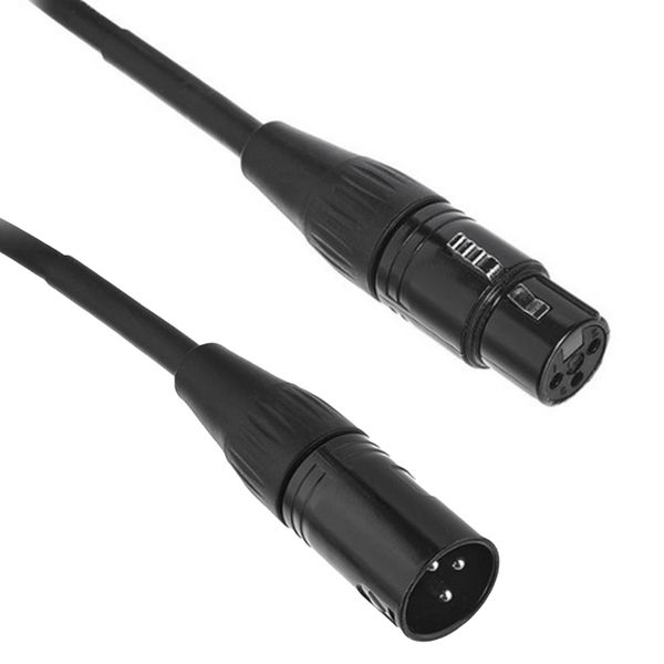 Kabel przewód mikrofonowy XLR XLR 2,5 m czarny REAN Neutrik pro snake zdjęcie 1