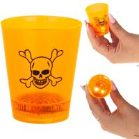 tg66287 kieliszek na halloween świecący led czaszka dynia