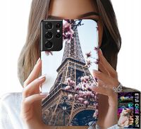 ETUI DO SAMSUNG GALAXY S21 Ultra - PARYŻ WIEŻA EIFFLA PIĘKNE MIEJSCA PLECKI