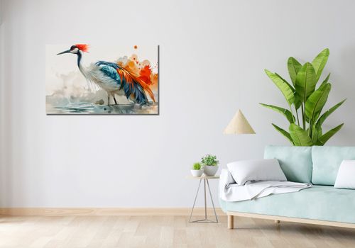 Obraz 100x60cm Żuraw w Akwareli na Arena.pl