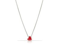 naszyjnik z czerwonym sercem z kolekcji classic (c14607/1ag)