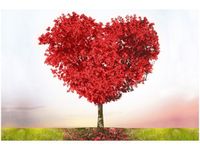 60X40CM OBRAZ RED TREE OF LOVE CZERWONE DRZEWO