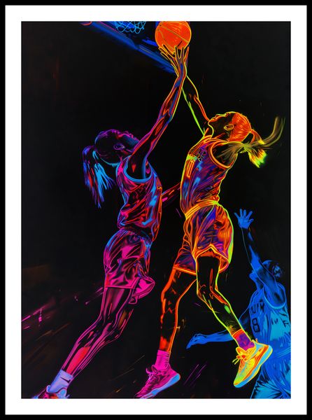 Plakat 50x70cm Mecz W Kosza zdjęcie 3