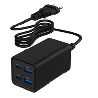 Ładowarka sieciowa Gembird uniwersalna 2xUSB-A 2xUSB-C 3250 mA 65 W czarny