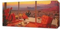 Obraz 60x30cm Posiedenie w Pustynnym Domu