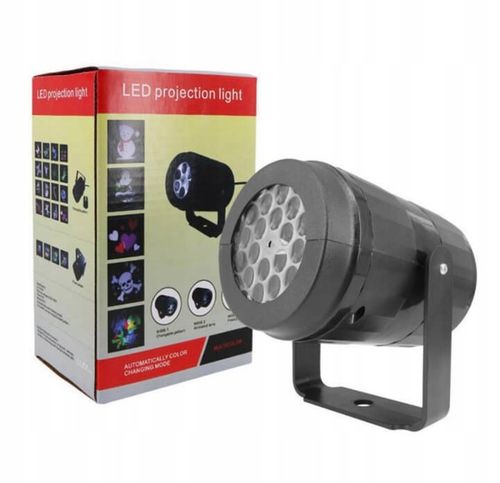 PROJEKTOR RZUTNIK ŚWIĄTECZNY LED KOLOROWY 16 WZORÓW HIT na Arena.pl