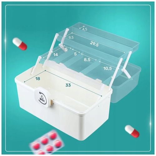 Organizer na leki skrzynka kuferek pojemnik tabletki zamykany na Arena.pl