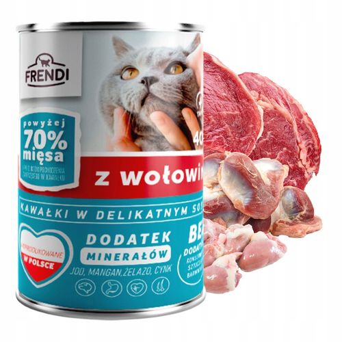 FRENDI Puszka karma mokra dla kota mix smaków 24 x 400g na Arena.pl