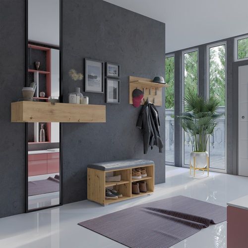 SZAFKA NA BUTY SIEDZISKO OPAL 4P DĄB ARTISAN na Arena.pl