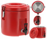 YATO TERMOS TRANSPORTOWY OKRĄGŁY Z KRANIKIEM 9L RED YG-09230