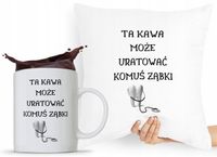 Zestaw Poduszka + Kubek Dla Dentysty Stomatologa Z Nadrukiem Ze Zdjęciem