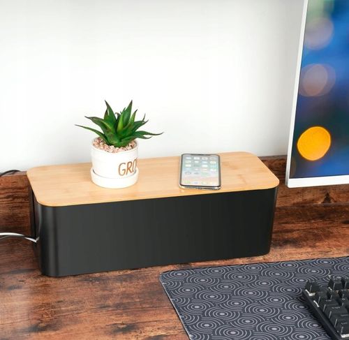 ORGANIZER POJEMNIK PUDEŁKO MASKOWNICA NA KABLE PRZEWODY LISTWY na Arena.pl