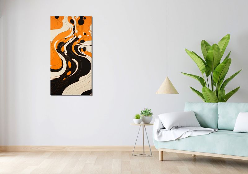 Obraz 50x100cm Tańczący Atrament zdjęcie 2