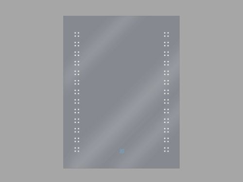 Lustro Ścienne Led 60 X 80 Cm Srebrne Laita na Arena.pl