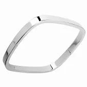 ELEGANCKA SZTYWNA SREBRNA GŁADKA BRANSOLETA POŁYSK