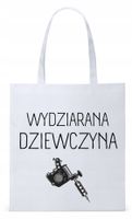 Dla Dziewczyny Żony Torba Eco Biała Shopper Z Nadrukiem Ze Zdjęciem