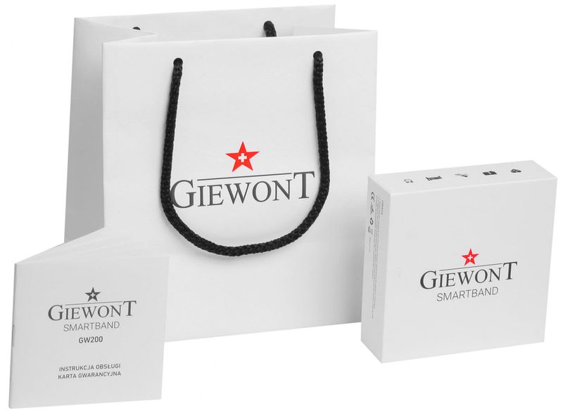Smartband Giewont Czarny GW200-4 + Pasek Różowy zdjęcie 2