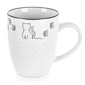 Kubek porcelanowy biały KOTEK 380 ml