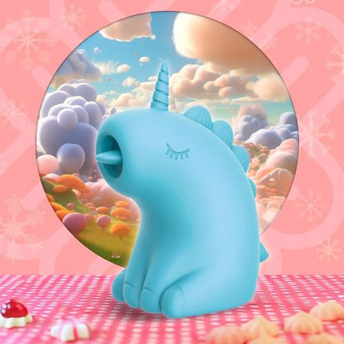 Masażer łechtaczki z funkcją 10 trybów lizania. Kształt jednorożca. Silikon na Arena.pl