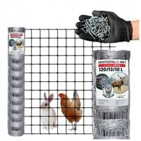 SIATKA LEŚNA ogrodzeniowa wys 120/13/10 L 50m KWADRATY metrowa na