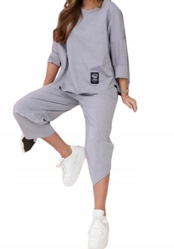 KOMPLET luźny ciemny niebieski na Arena.pl