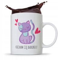 Kubek Dla Babci Na Imieniny Kocham Cię Babciu Z Nadrukiem Ze Zdjęciem