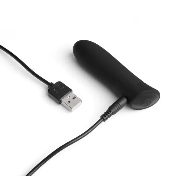Rechargeable Wonder Bullet Vibrator Black zdjęcie 3