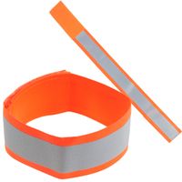 tg71299-2 pomarańczowa opaska odblaskowa do biegania na rower na rękę