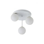 Kinkiet E27 LED Bali-12 29cm x3-2 biały+złoty