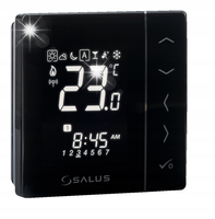 PRZEWODOWY STEROWNIK REGULATOR TEMPERATURY SALUS VS35W PODTYNKOWY CZARNY