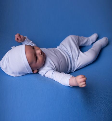 Półśpioch bawełniany niebieski basic 56 na Arena.pl