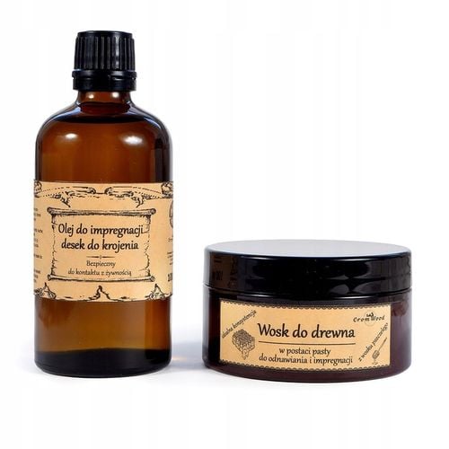 Wosk z olejem do drewna naturalny, kompleksowy zestaw do konserwacji na Arena.pl