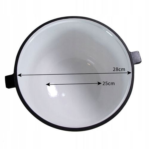 KOCIOŁEK ŻELIWNY EMALIOWANY GARNEK myśliwski węgierski 10L OGNISKO GRILL na Arena.pl