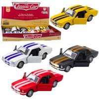 Autko Klasyczne Z Napędem Pull-Back Metalowe Otwierane Drzwi 1:32 Mix