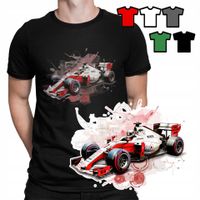 KOSZULKA T-SHIRT MĘSKI WZORY DO WYBORU - F1 FORMUŁA WYŚCIGÓWKA AUTA - M