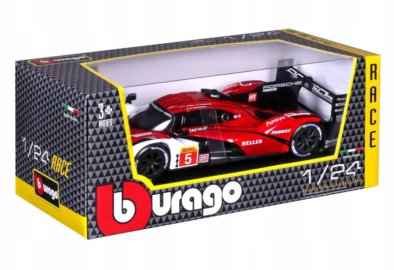 Auto metal., 1:24, PORSCHE 963, białe zdjęcie 5