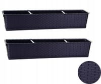 2x Skrzynka balkonowa ISR800P Doniczka 80cm