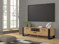 Szafka RTV Komoda Nuka 160 cm dąb artisan / czarny